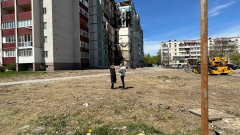 Na trasie wolontariuszy był także Humań, miasto, w którym kilka dni wcześniej w wyniku uderzenia rosyjskiej rakiety zginęły 23 osoby/fot. Fundacja Polska, Facebook