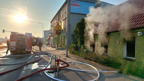 Pożar domu przy ul. Grunwaldzkiej w Bydgoszczy/fot. Bydgoszcz 998