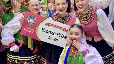 Zespół Pieśni i Tańca Ziemia Bydgoska wywalczył brąz podczas World Dance Festivalu w koreańskim mieście Cheonan/fot. Ziemia Bydgoska, Facebook