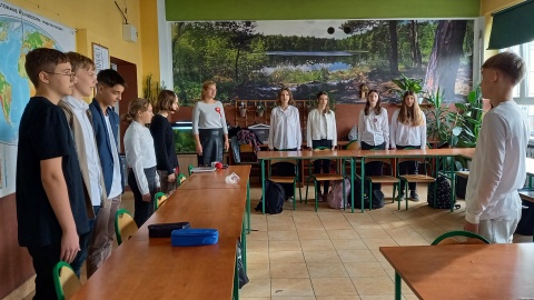 „Szkoła do hymnu” w SP nr 58 w Bydgoszczy/fot. Tatiana Adonis