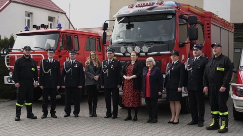 Minister Anna Gembicka w siedzibie Ochotniczej Strazy Pożarnej w Szubinie