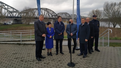 Remont mostu drogowo-kolejowego w Grudziądzu. Wizyta wiceministra infrastruktury