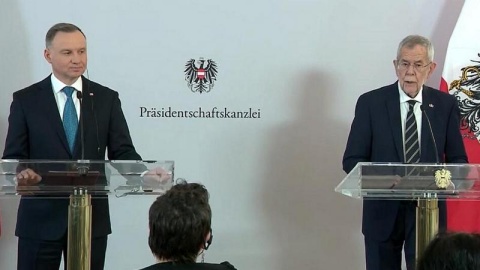 Prezydent Duda z wizytą w Austrii: Ci, którzy bronią Ukrainy, bronią tak naprawdę Europy