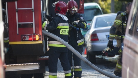 Pożar w powiecie świeckim. W spalonej przyczepie kempingowej strażacy znaleźli zwęglone zwłoki