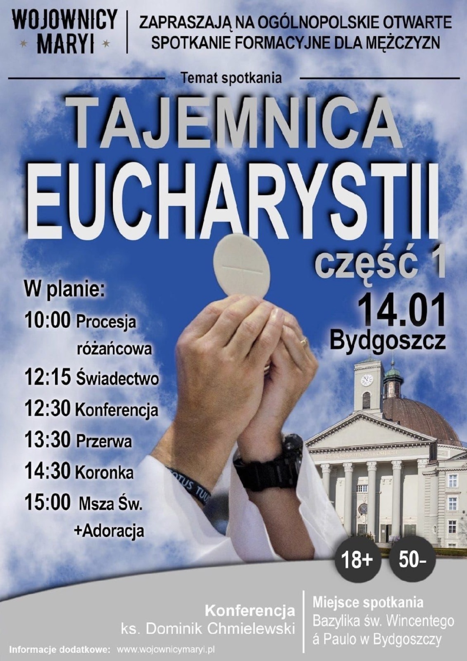 Program spotkania Wojowników Maryi./fot. materiały organizatorów