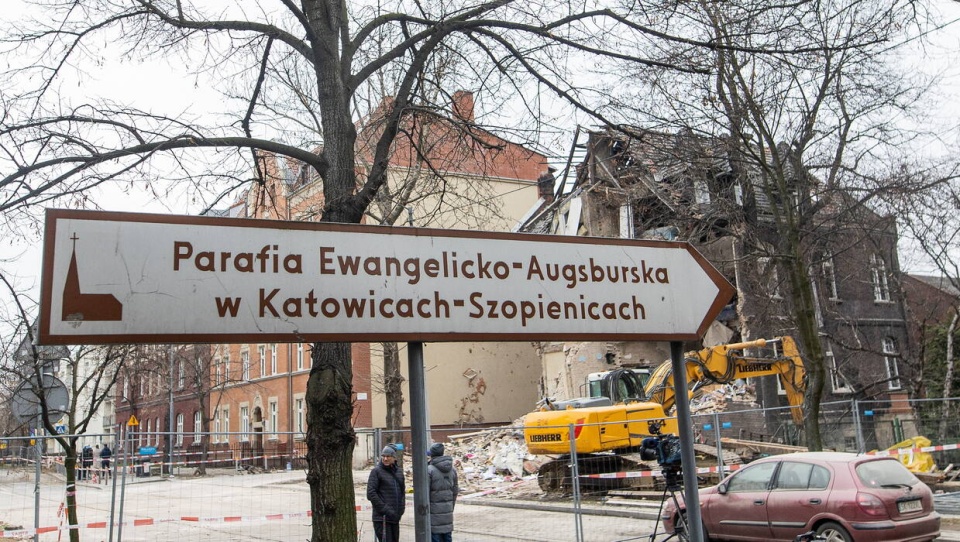 Miejsce wybuchu w Katowicach./fot. Michał Meissner/PAP