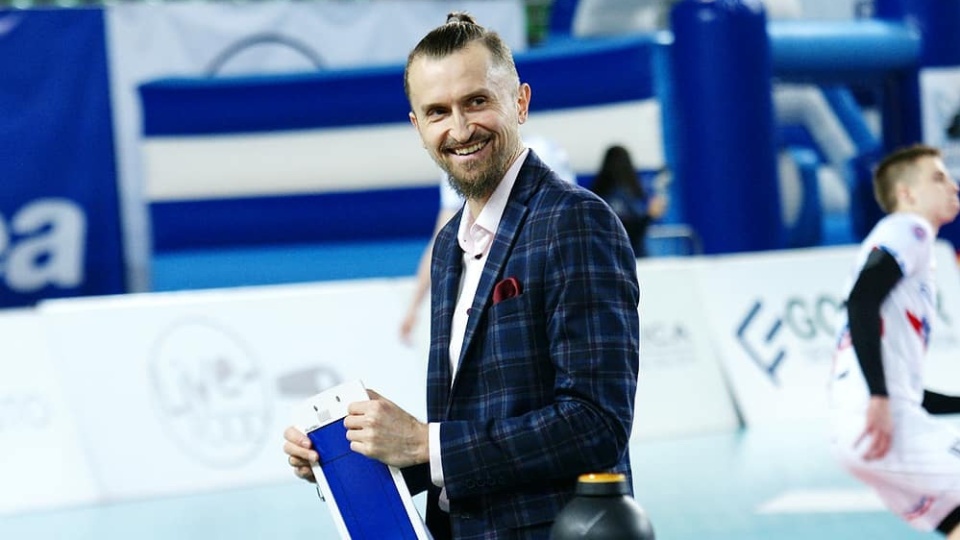 Czy trener Michal Masny będzie miał powody do uśmiechu?/fot.: Mateusz Bosiacki/BKS Visła Proline Bydgoszcz