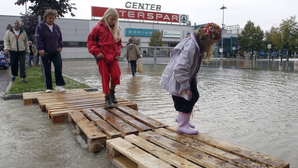 Powodzie w Słowenii/fot. PAP, EPA, STR