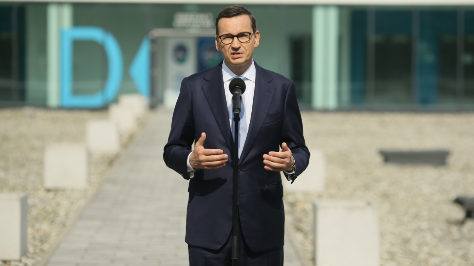 Premier Mateusz Morawiecki podczas spotkania z mediami w Katowicach 18 sierpnia/fot. Zbigniew Meissner/PAP (archiwum)