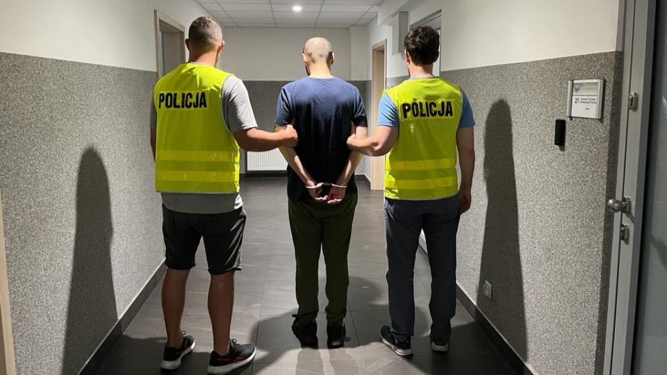Zatrzymanemu 33-latkowi grozi do 12 lat więzienia/fot: KMP w Toruniu