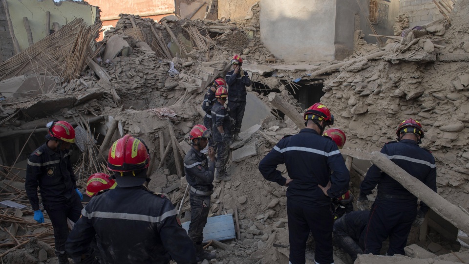 Ponad 2 tysiące osób zginęło w wyniku trzęsienia ziemi w Maroku/fot. PAP/EPA/JALAL MORCHIDI