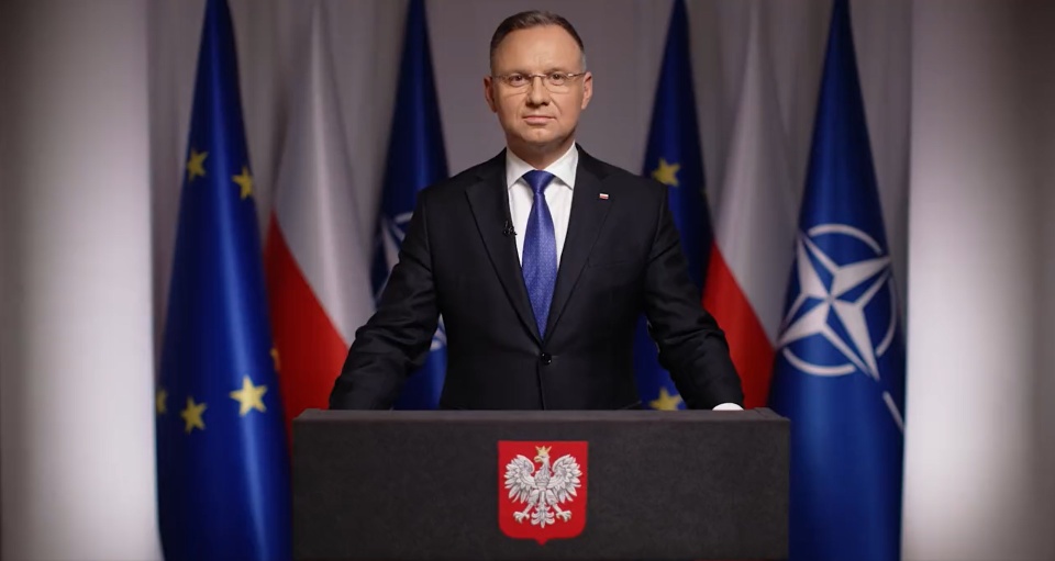 Prezydent Andrzej Duda wskazał, że to premier Mateusz Morawiecki otrzymał misję stworzenia nowego rządu/fot: Twitter/Kancelaria Prezydenta, zrzut ekranu