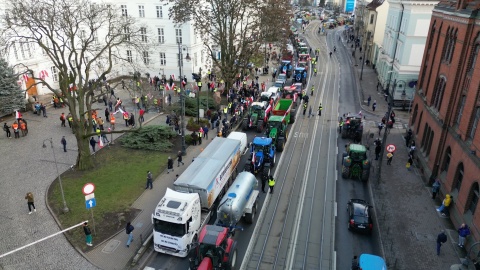 Protesty rolników w całej Polsce i nie tylko. W postulatach m.in. odejście od Zielonego Ładu [wideo]