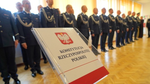40 nowych kujawsko-pomorskich policjantów 2 kwietnia złożyło ślubowanie/fot. KWP Bydgoszcz