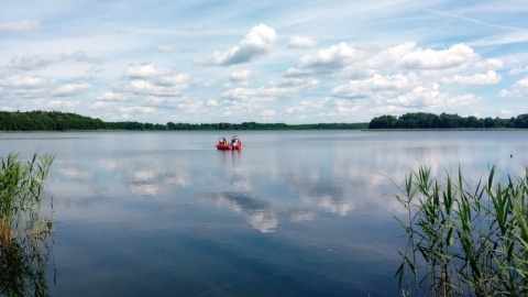 Akcja poszukiwawcza na jeziorze Stelchno/fot. Marcin Doliński