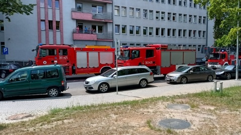 Pożar w części technicznej Szpitala MSWiA w Bydgoszczy/fot. Artur Nowak