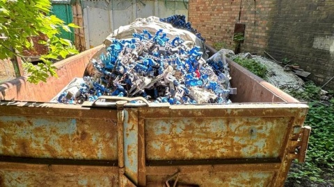 Nielegalne wysypisko odpadów na bydgoskich Glinkach/fot. materiały policji