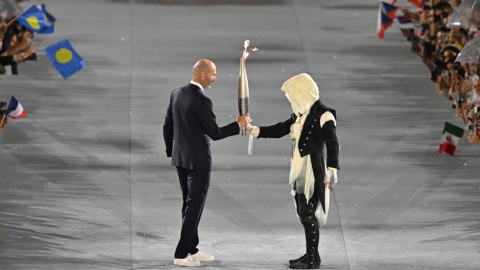 W Paryżu trwa ceremonia otwarcia Igrzysk Olimpijskich/fot: PAP