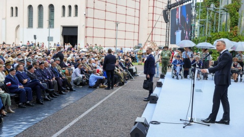 Uroczystości 80-lecia wybuchu Powstania Warszawskiego w Muzeum Powstania Warszawskiego w Warszawie/fot. PAP/Rafał Guz