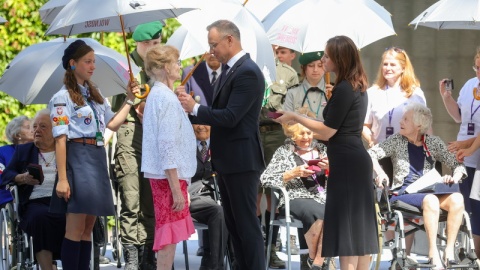 Uroczystości 80-lecia wybuchu Powstania Warszawskiego w Muzeum Powstania Warszawskiego w Warszawie/fot. PAP/Rafał Guz