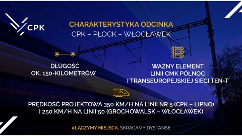 CPK zaprezentowała przebieg linii kolejowej/fot: Twitter, Centralny Port Komunikacyjny