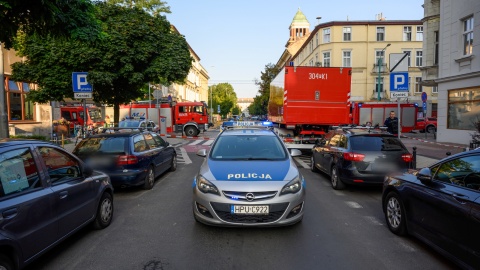 Miejsce nocnego pożaru i wybuchu w kamienicy w Poznaniu/fot. Janub Kaczmarczyk, PAP