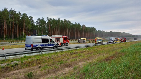 Na miejscu pracowali strażacy, pomocy poszkodowanym udzielali ratownicy medyczni/fot. Bydgoszcz998, Facebook