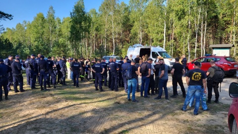 Akcja poszukiwań Jowity Zielińskiej/fot. KPP w Rypinie