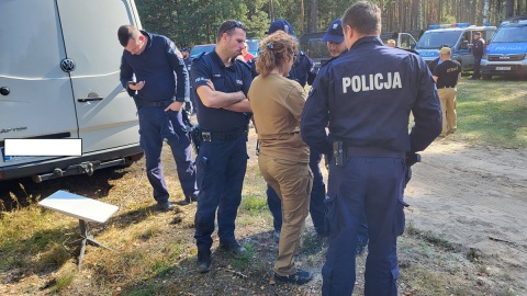 Akcja poszukiwań Jowity Zielińskiej/fot. KPP w Rypinie