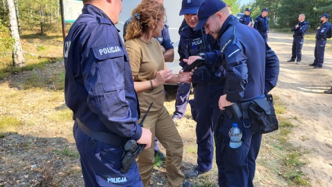 Akcja poszukiwań Jowity Zielińskiej/fot. KPP w Rypinie