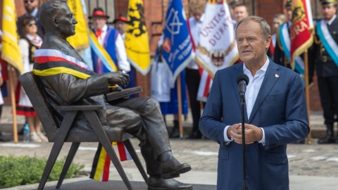 Odsłonięcie pomnika Lecha Bądkowskiego w Gdańsku/fot. Mikołaj Kuras dla UMWKP