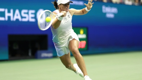 Iga Świątek w ćwierćfinale US Open. Fot: PAP/EPA/JOHN G. MABANGLO