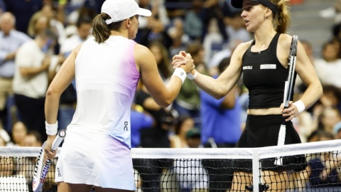 Iga Świątek w ćwierćfinale US Open. Fot: PAP/EPA/JOHN G. MABANGLO