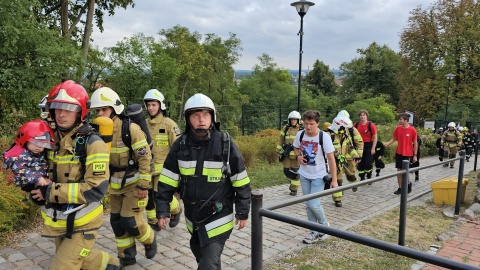 „Honorowa wspinaczka 11 września”/fot. bryg. Paweł Korgol, KM PSP w Grudziądzu