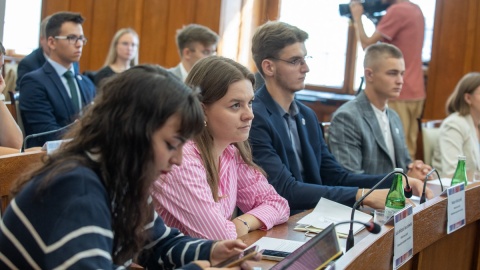 Posiedzenie Sejmiku Młodzieżowego Województwa, fot. Mikołaj Kuras dla UMWKP