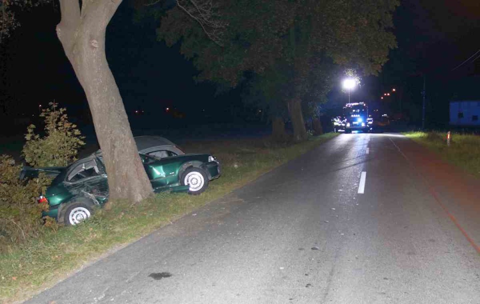 31-latek pod wpływem alkoholu spowodował wypadek w powiecie radziejowskim/fot: KPP Radziejów