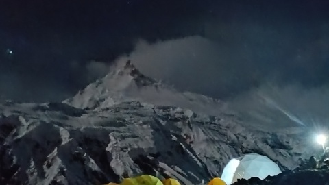 Krzysztof Słomiński na szczycie Manaslu stanął 25 września/fot. materiały prywatne Krzysztofa Słomińskiego