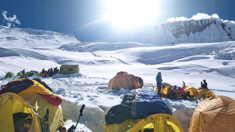 Krzysztof Słomiński na szczycie Manaslu stanął 25 września/fot. materiały prywatne Krzysztofa Słomińskiego