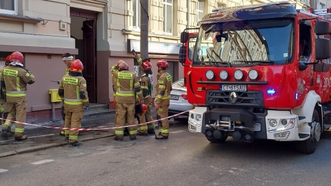 Pożar kamienicy przy ul. Śniadeckich/fot. Marcin Kupczyk