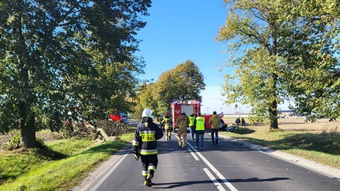 Śmiertelny wypadek w gminie Rypin. 28-letni kierowca opla zginął na miejscu/fot. Policja