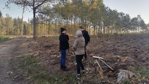 W lesie niedaleko Bydgoszczy zorganizowano finał III edycji akcji Kręci Nas Recykling/fot: Monika Siwak