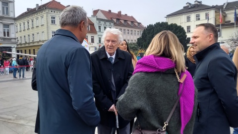 Jan Wróblewski i Stanisław Lejkowski odsłonili swoje podpisy w Bydgoskiej Alei Autografów/fot: Tatiana Adonis