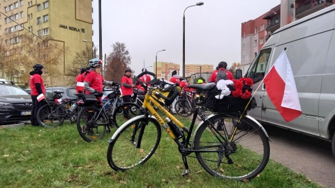 Rowerowy Rajd Niepodległości wyruszył z Bydgoszczy/fot. Tatiana Adonis