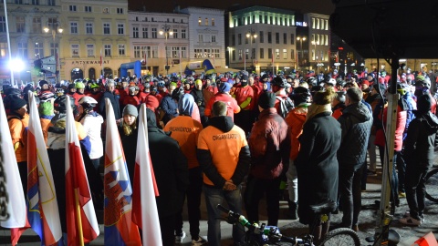 Rynek w Bydgoszczy wypełnił się uczestnikami rajdu/fot. Patryk Głowacki