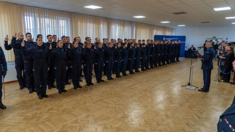 W szeregi kujawsko-pomorskiej policji wstąpiło 59 osób/fot. KWP w Bydgoszczy