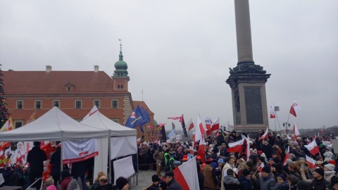 Protest w Warszawie/fot. Mirosława Chmielewicz