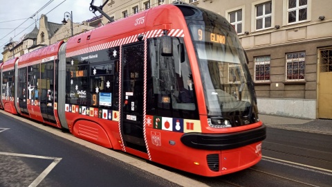 Na bydgoskie tory wyjechał świąteczny tramwaj/fot. Agata Raczek