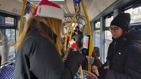 Na bydgoskie tory wyjechał świąteczny tramwaj/fot. Agata Raczek