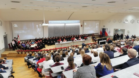 Profesorowi Haratowi nadano tytuł doktora honoris causa Politechniki Bydgoskiej/fot. Monika Siwak