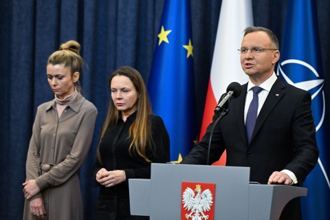 Prezydent Duda wszczyna postępowanie o ułaskawienie Kamińskiego i Wąsika [zapis transmisji]